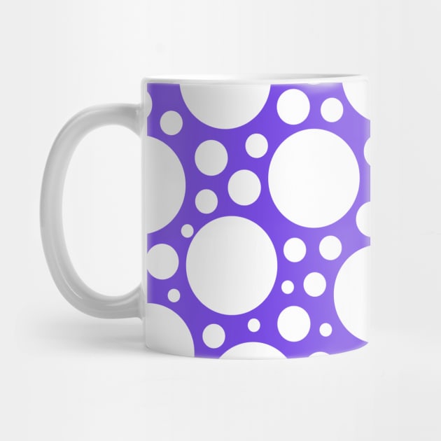 Polka Dots in Purple & White by Whoopsidoodle